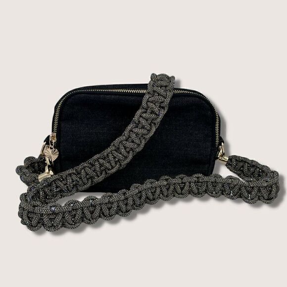 Gold Sparkle Rhinestone Crystal Handbag STRAP - Picture 11 of 12